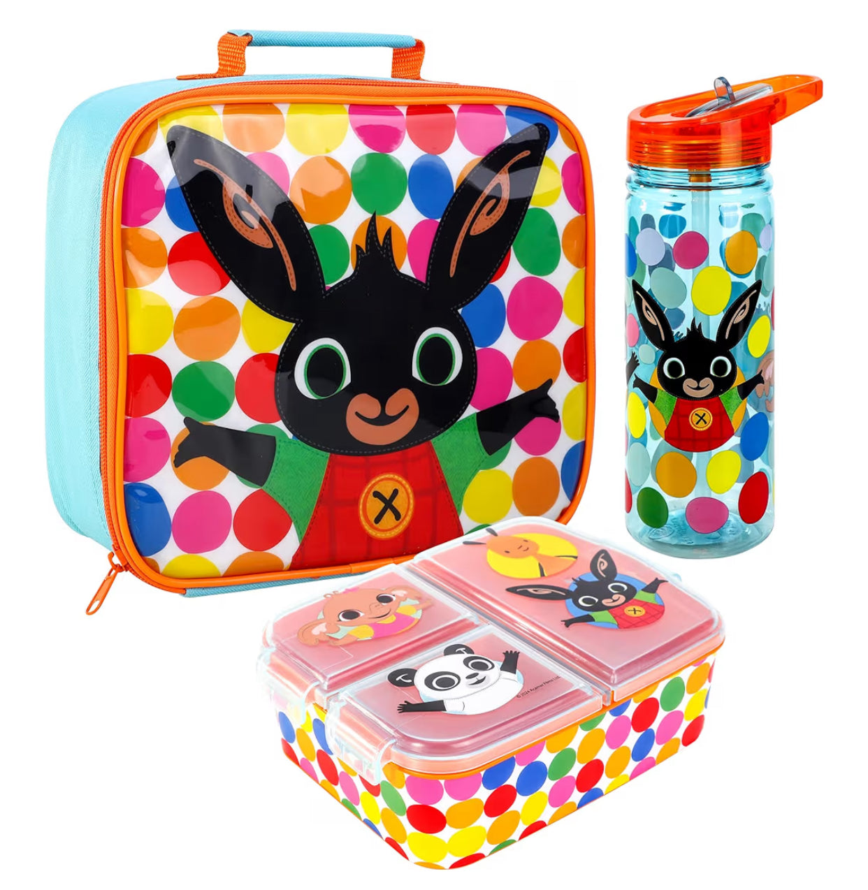 Bing Lunch Box Set – Insulated Lunch Bag, Lunch Box & 580ml Water Bottle
