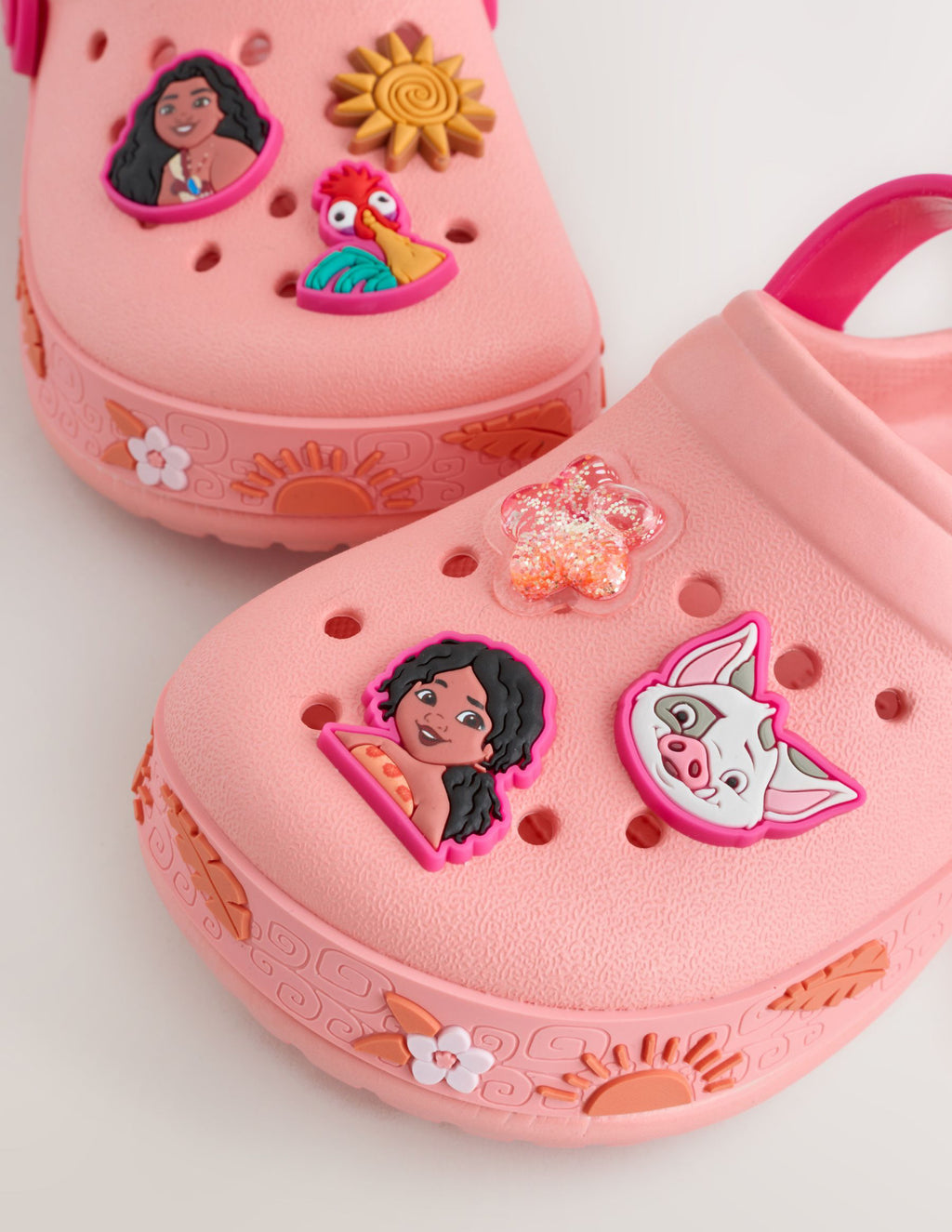 Orange Disney Moana Clogs