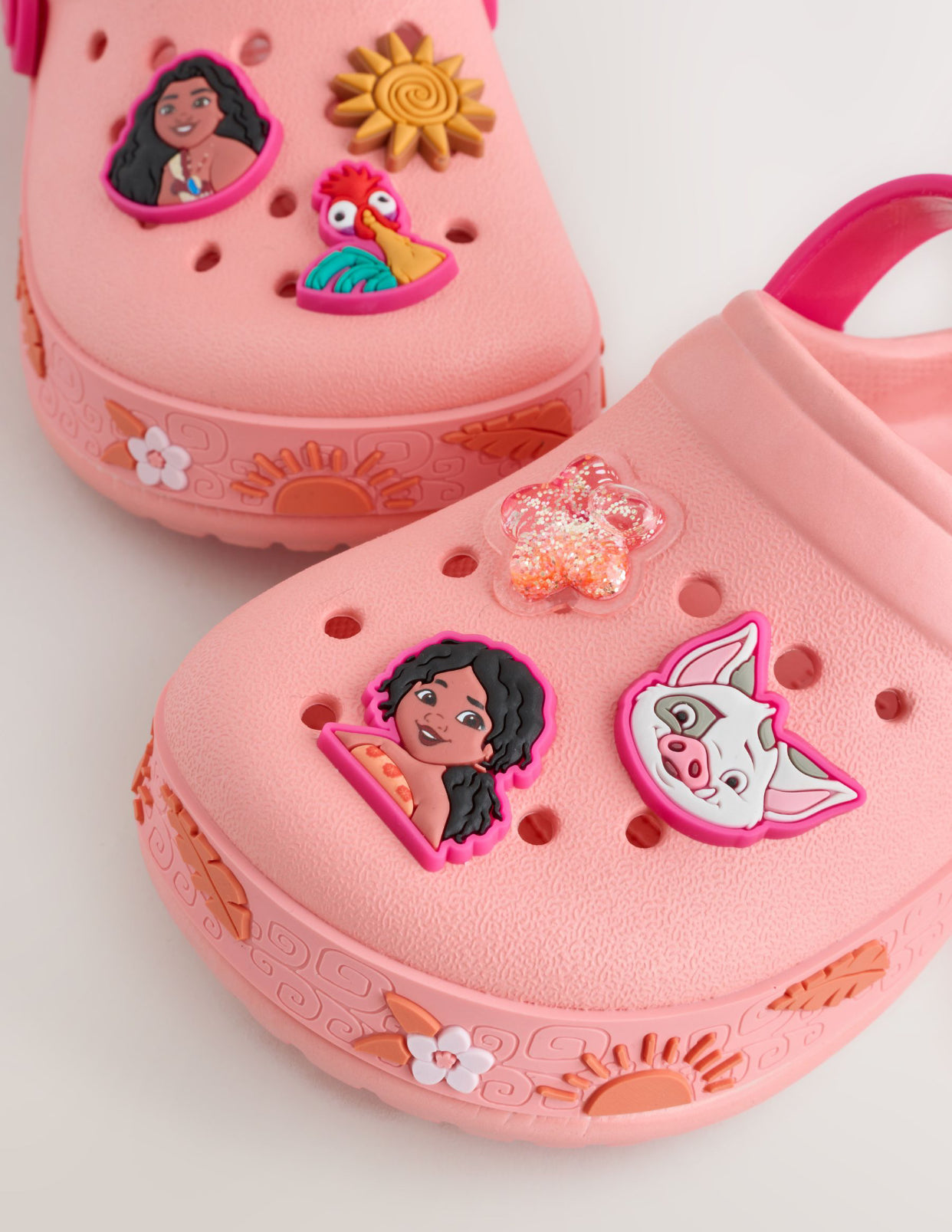 Orange Disney Moana Clogs