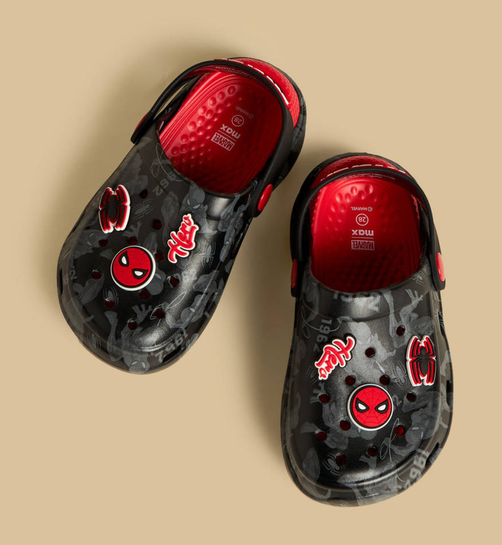 SpiderMan Applique Clogs