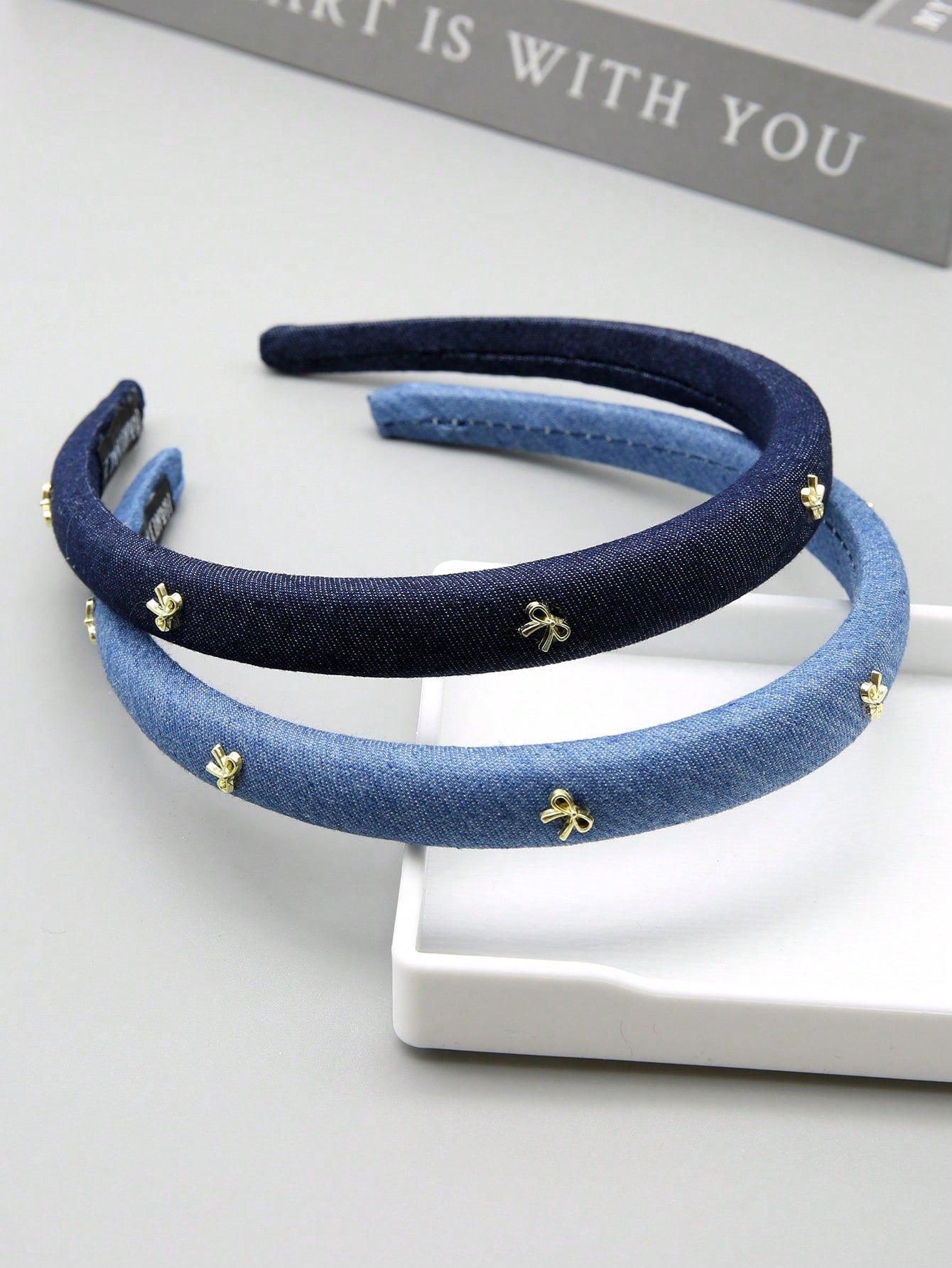 Silver Bow Headband