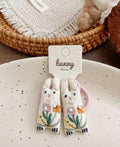 2pcs bunny elastic hair scrunchies