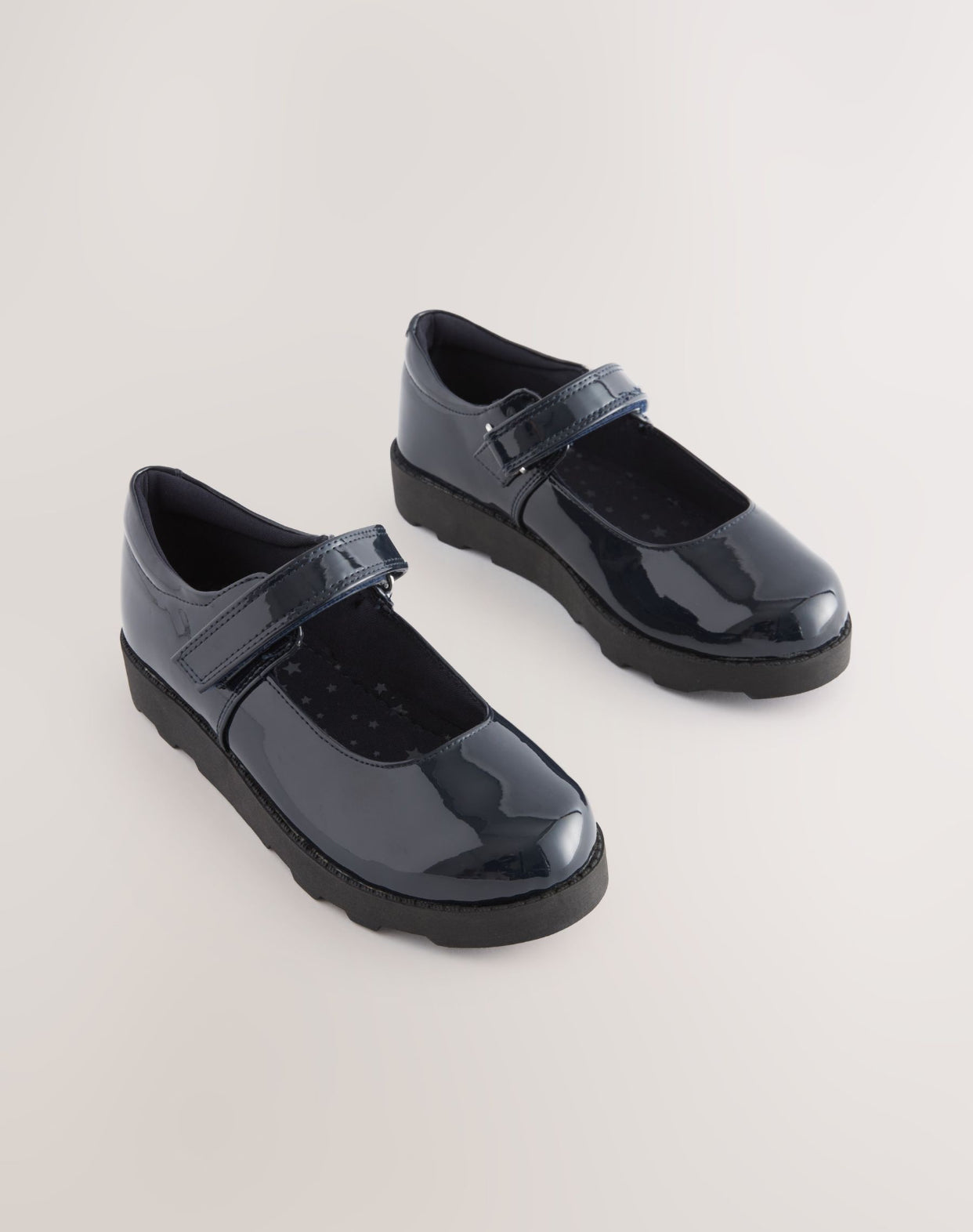 Navy Patent Junior School Mary Jane Shoes