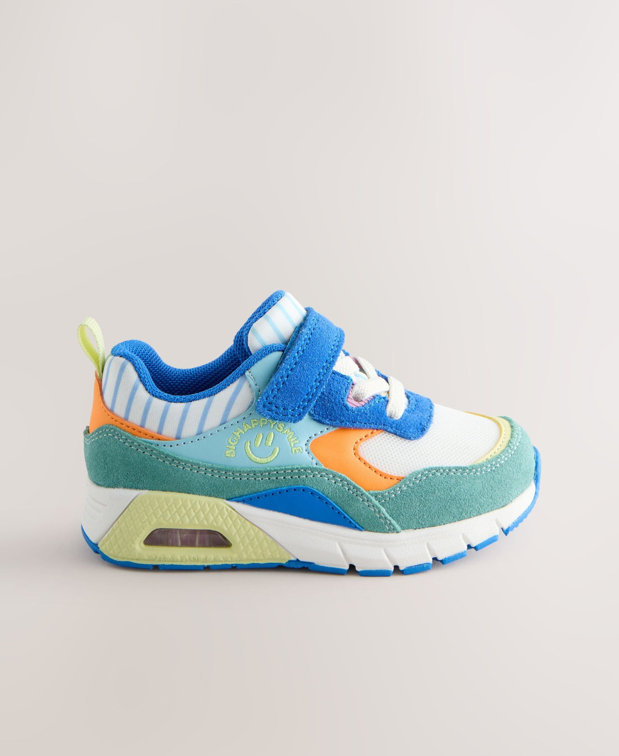 Blue/Green Standard Fit (F) Elastic
Lace Trainers
