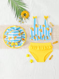 Baby Girl Duck Swimsuit Set