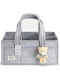 1pc Diaper Caddy Organizer With Handle (immediate)
