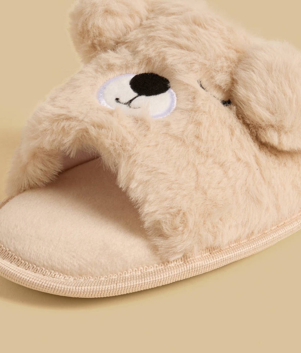 Applique Accent Bedroom Slippers