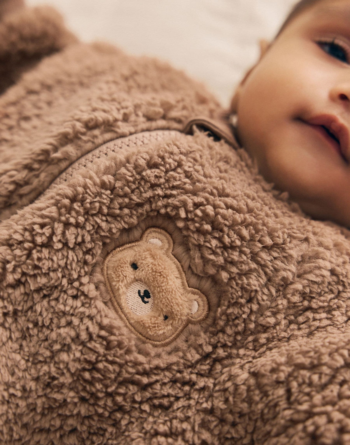 Brown Bear Borg Two Way Zip Sleepsuit