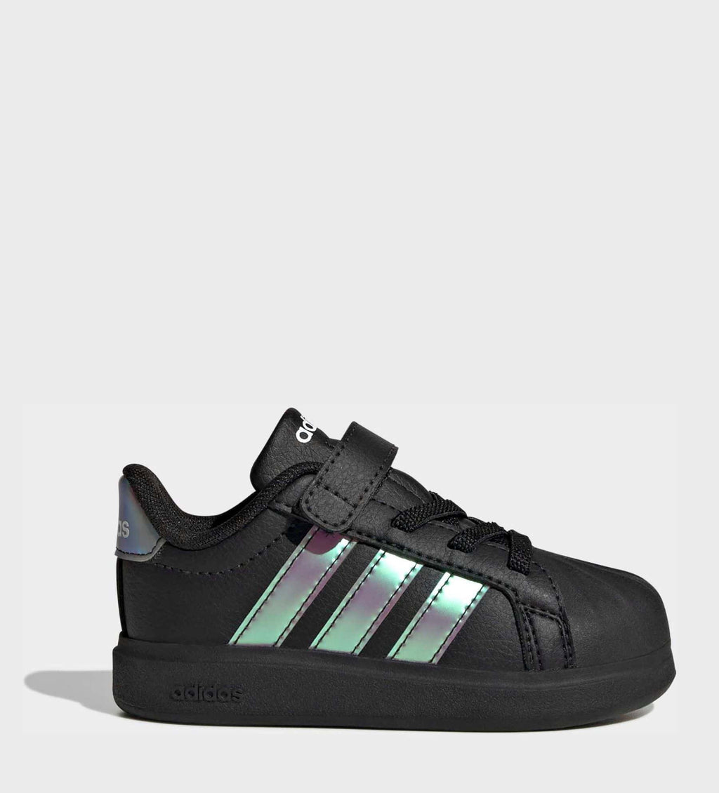 adidas Black Street Talk Infant Trainers