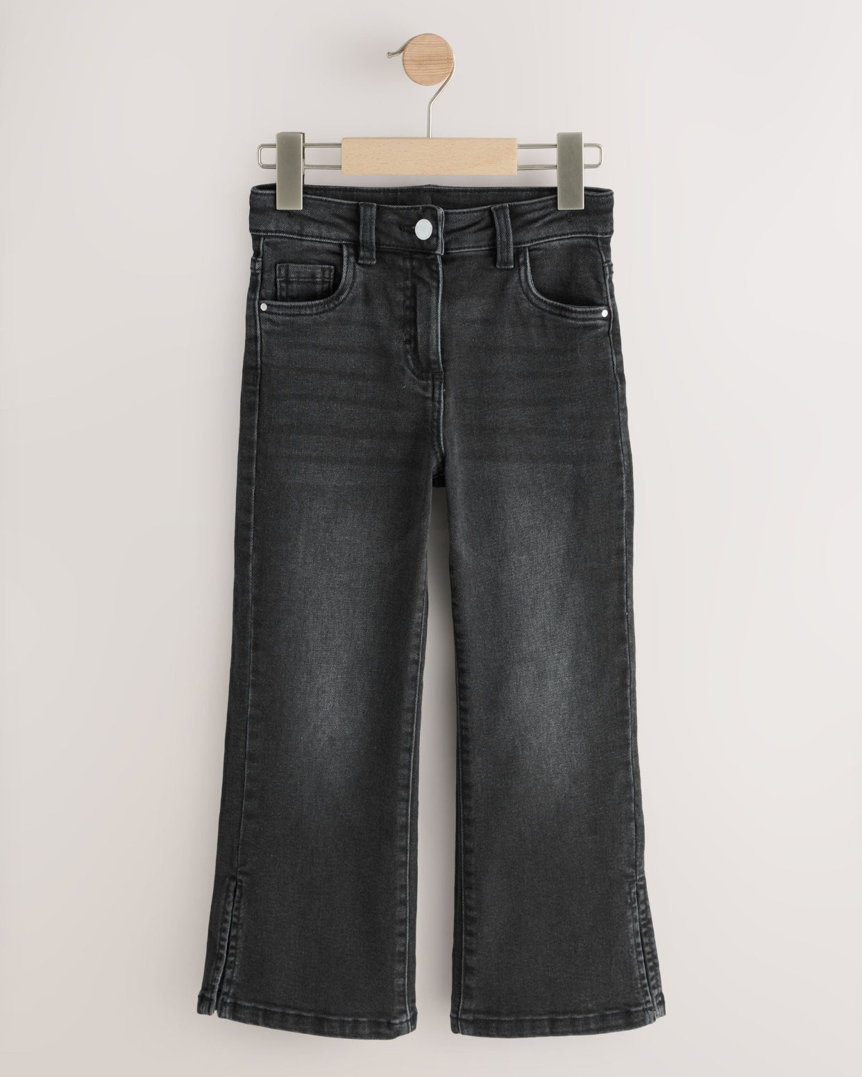 Charcoal Grey Flare Jeans