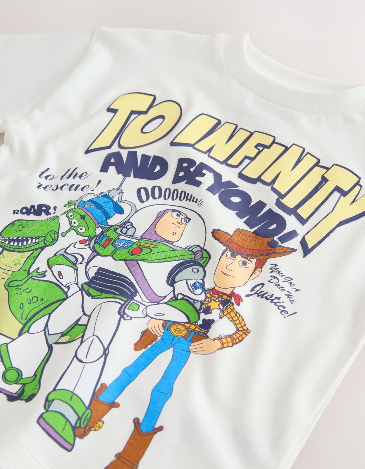 White Toy Story Short Sleeve T-Shirt