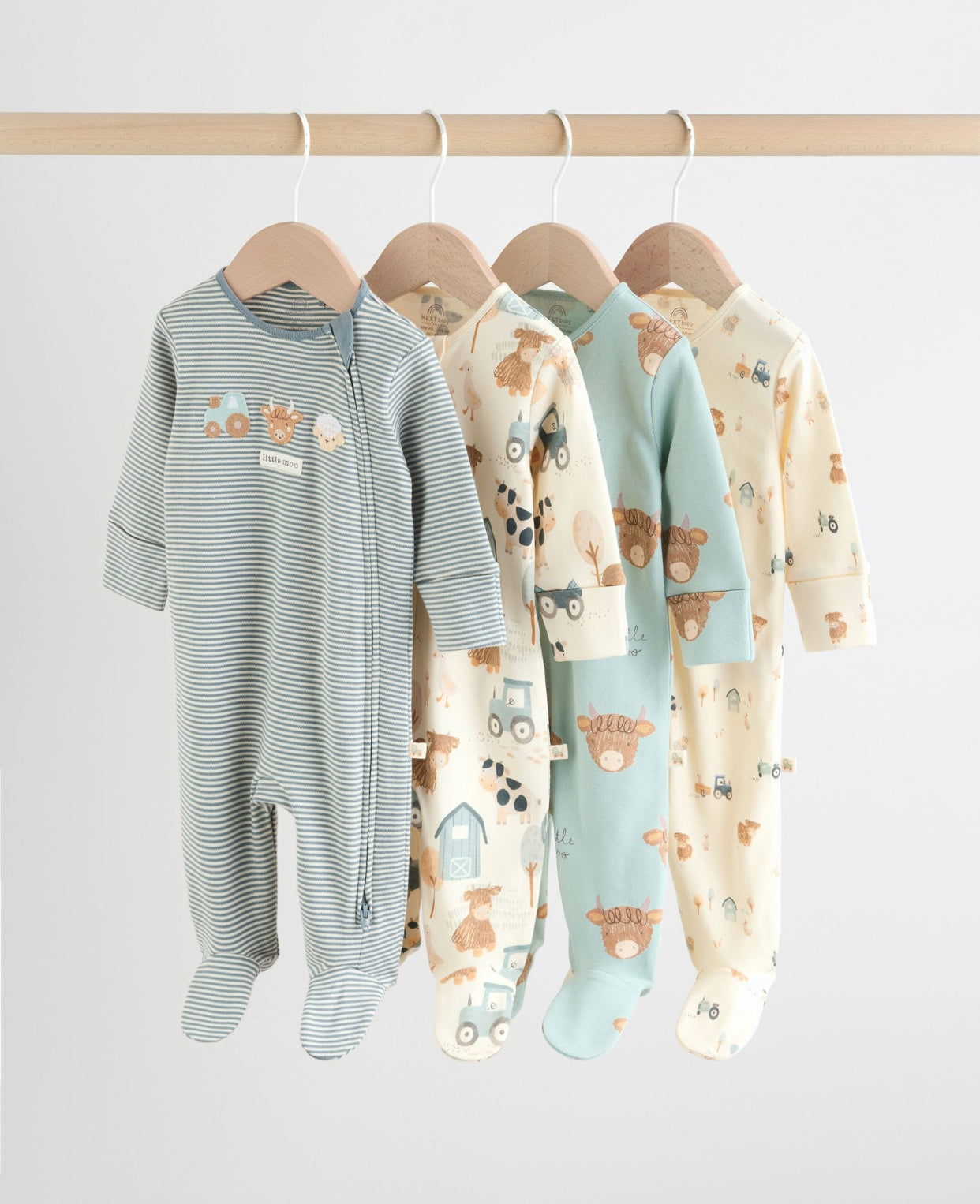 Minerals Baby Hamish Sleepsuits 4 Pack