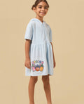 Stitch Embroidered Hooded Cover Up