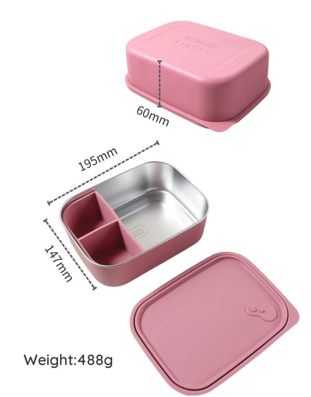 Kids Personalized Lunch Box 1200ml Stainless Steel