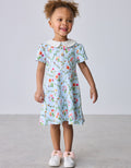 Baker by Ted Baker Blue Trellis Print Floral Ponte Dress