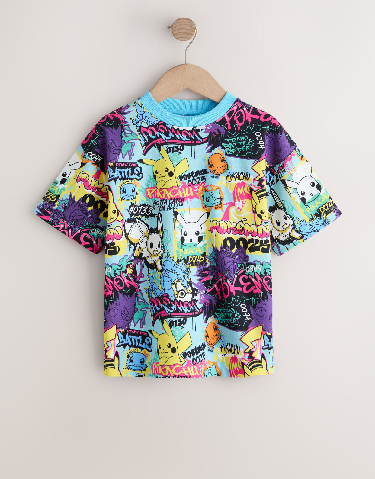 Blue/Multi Pokémon Short Sleeve T-Shirt