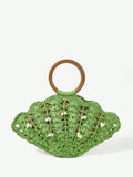 Women Straw Woven Beach Bag