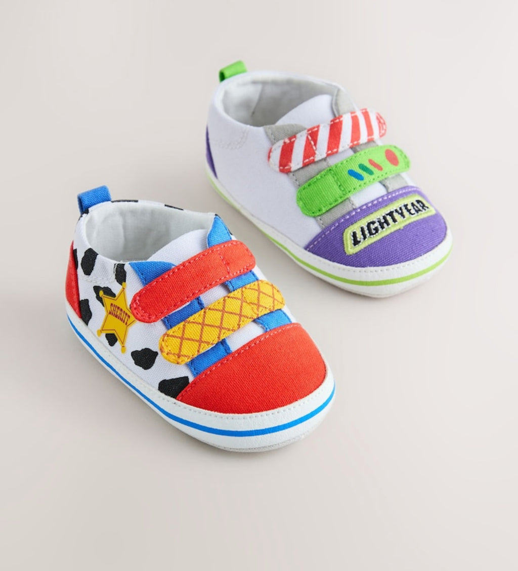 Multi Toy Story Touch Fastening Baby Trainers