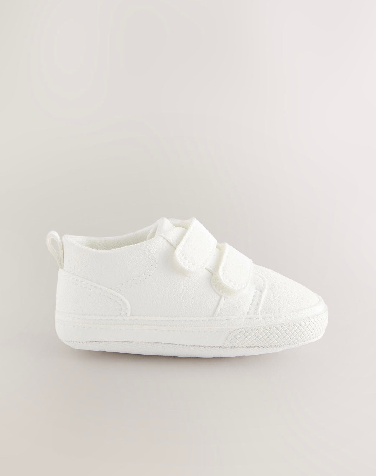 White Touch Fastening Baby Trainers