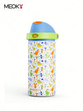 Meoky 530 ml Vacuum Insulated Water Bottle With 2-In-1 Straw And Spout Lid