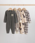 Monochrome Baby Sleepsuits 4 Pack