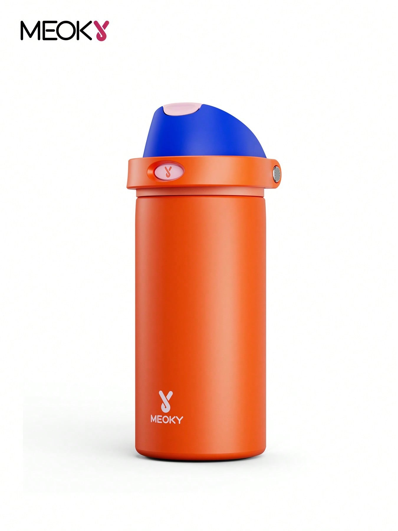 Meoky 530 ml Vacuum Insulated Water Bottle With 2-In-1 Straw And Spout Lid