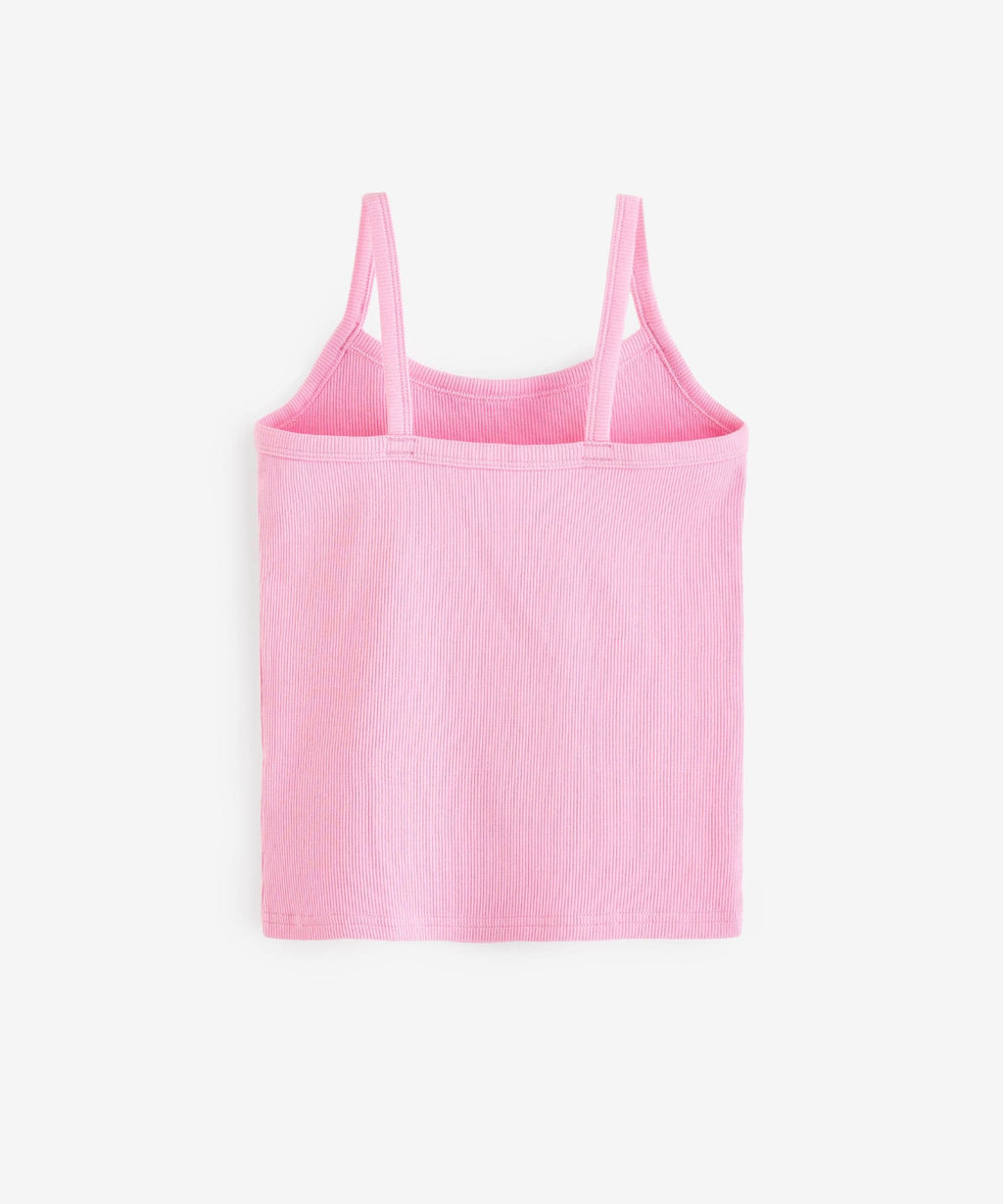 Multi Pastel Rib Cami Vest 5 Pack