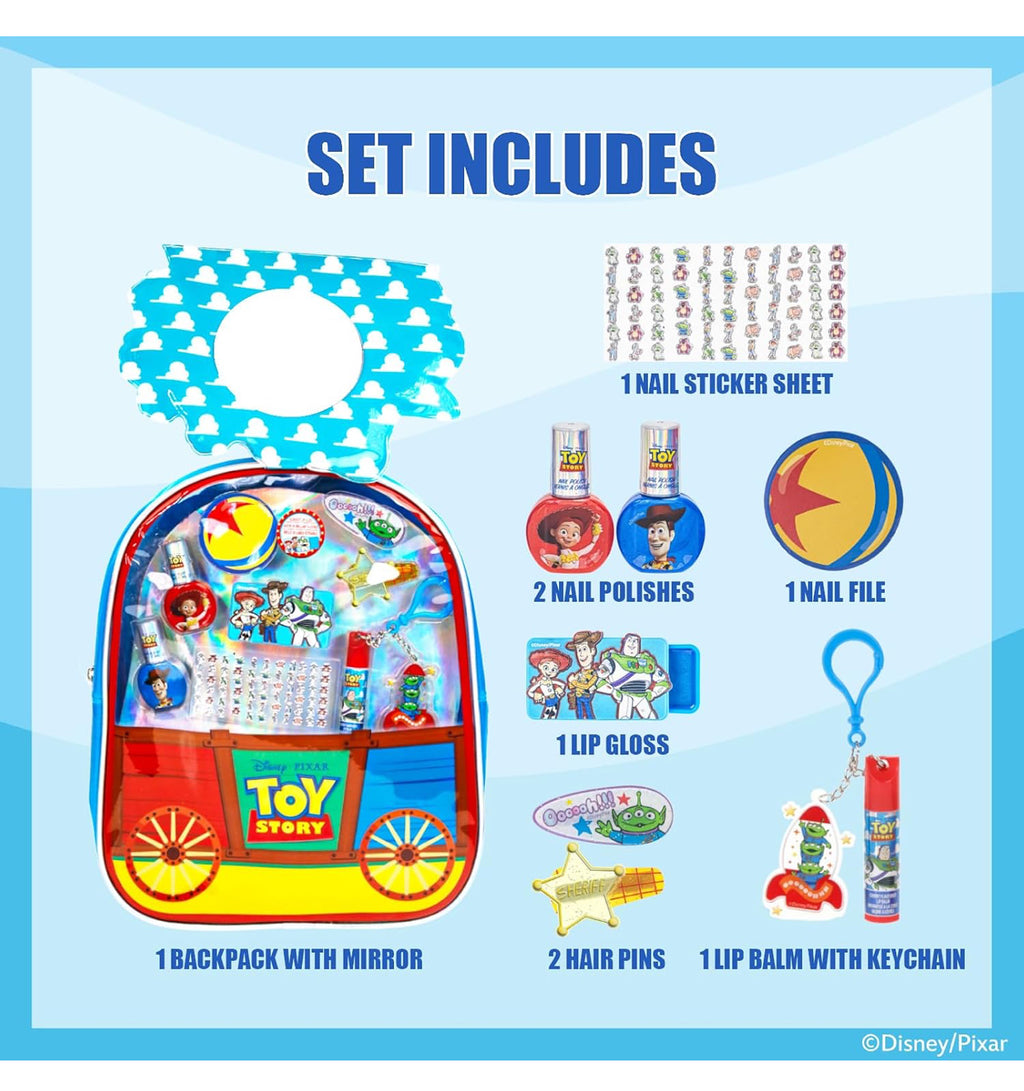 Toy Story Backpack Makeup Set with Cosmetics & Accessories
