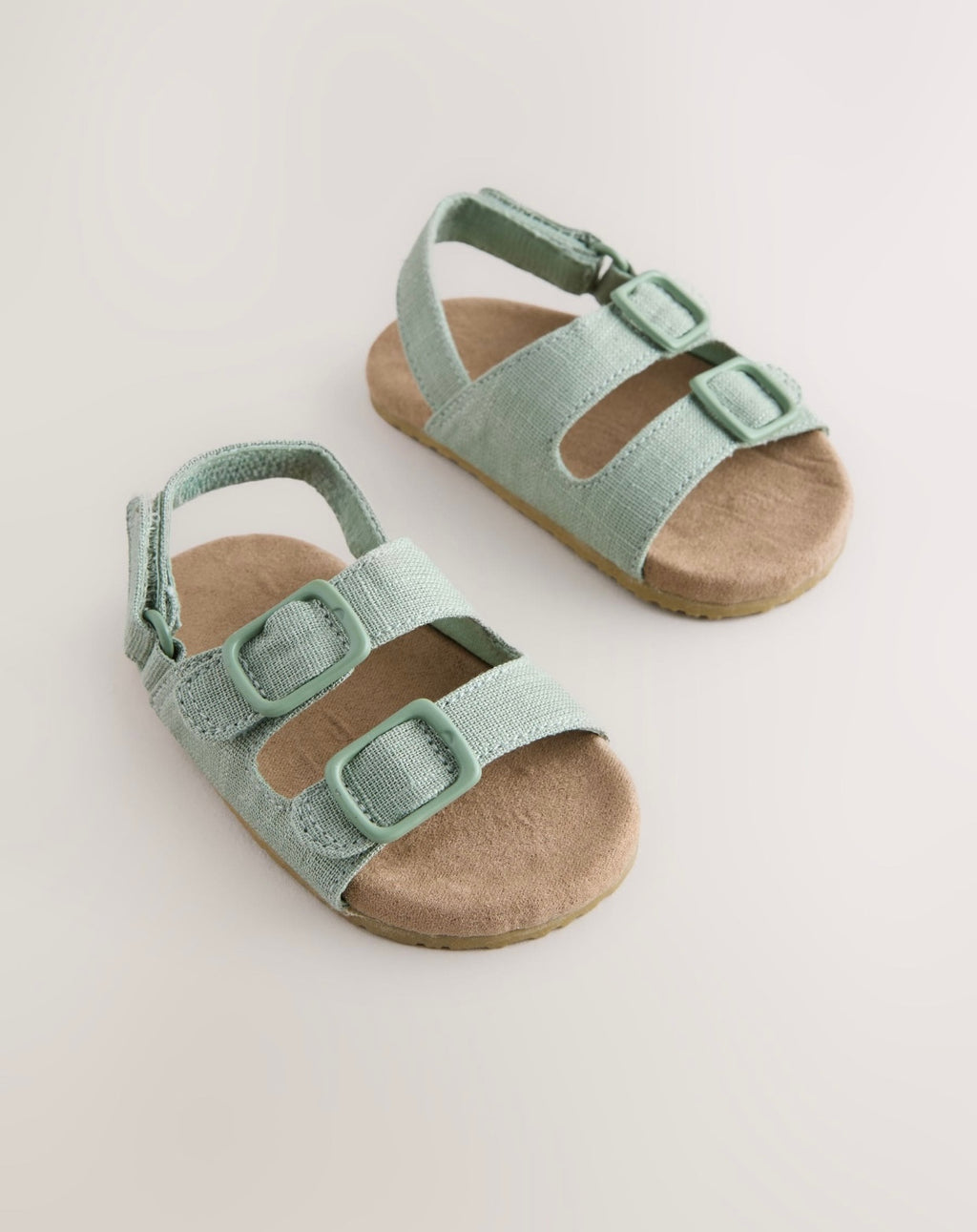 Sage Green Touch Fastening Baby Sandals