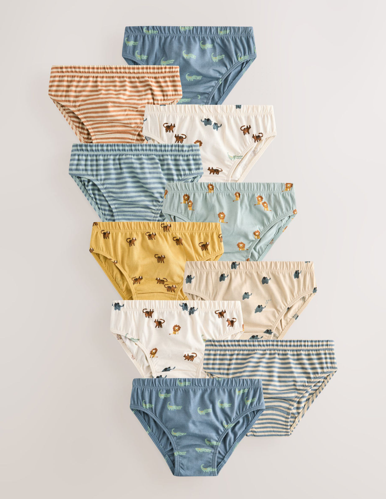 Safari Print Briefs 10 Pack