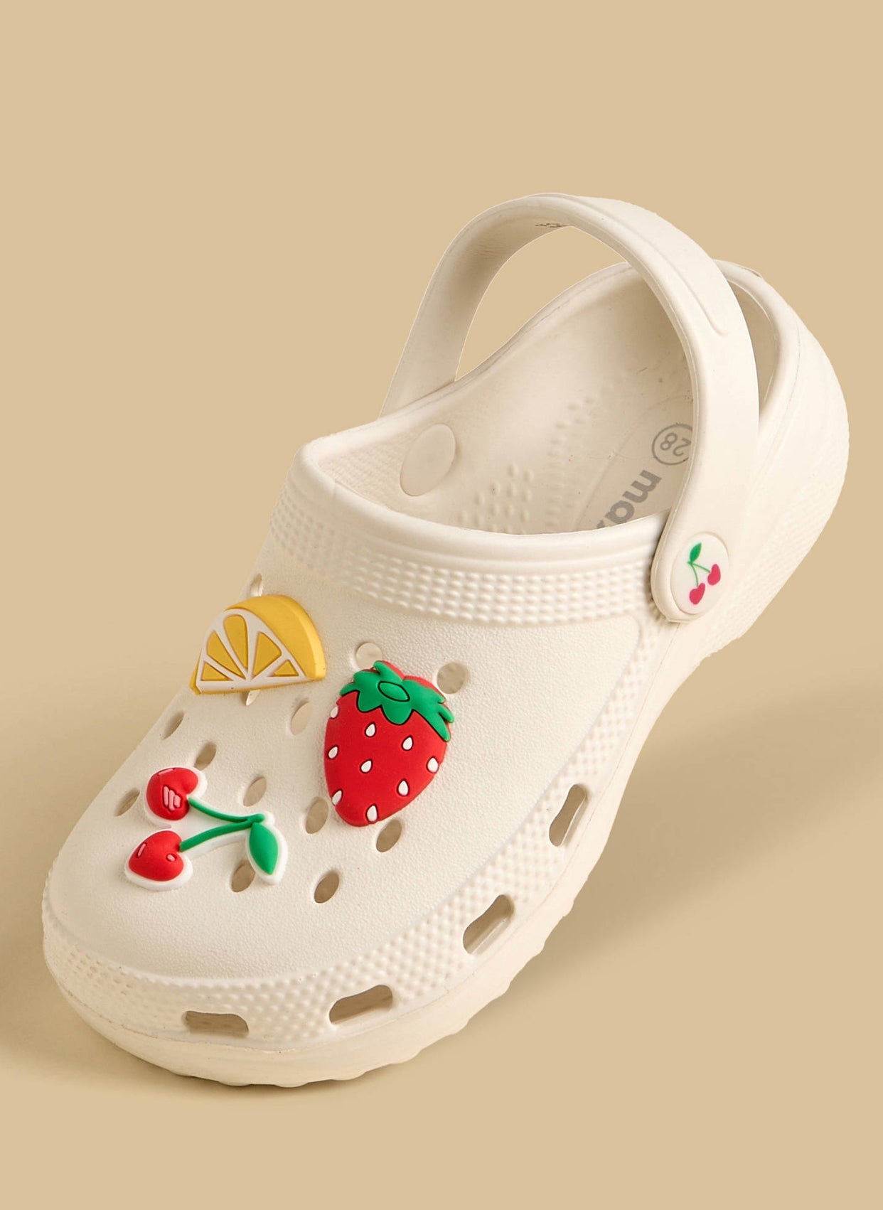 Fruit Applique Clogs with Backstrap
