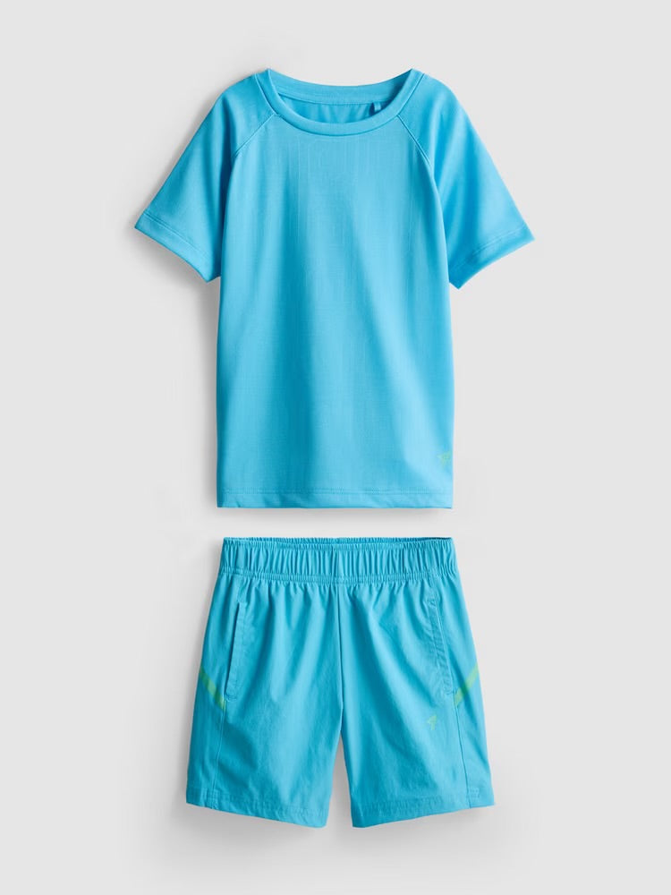 An activewear tee and shorts clothing co-ord