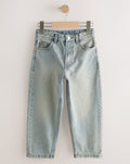 Sand Baggy Tapered Denim Jeans
