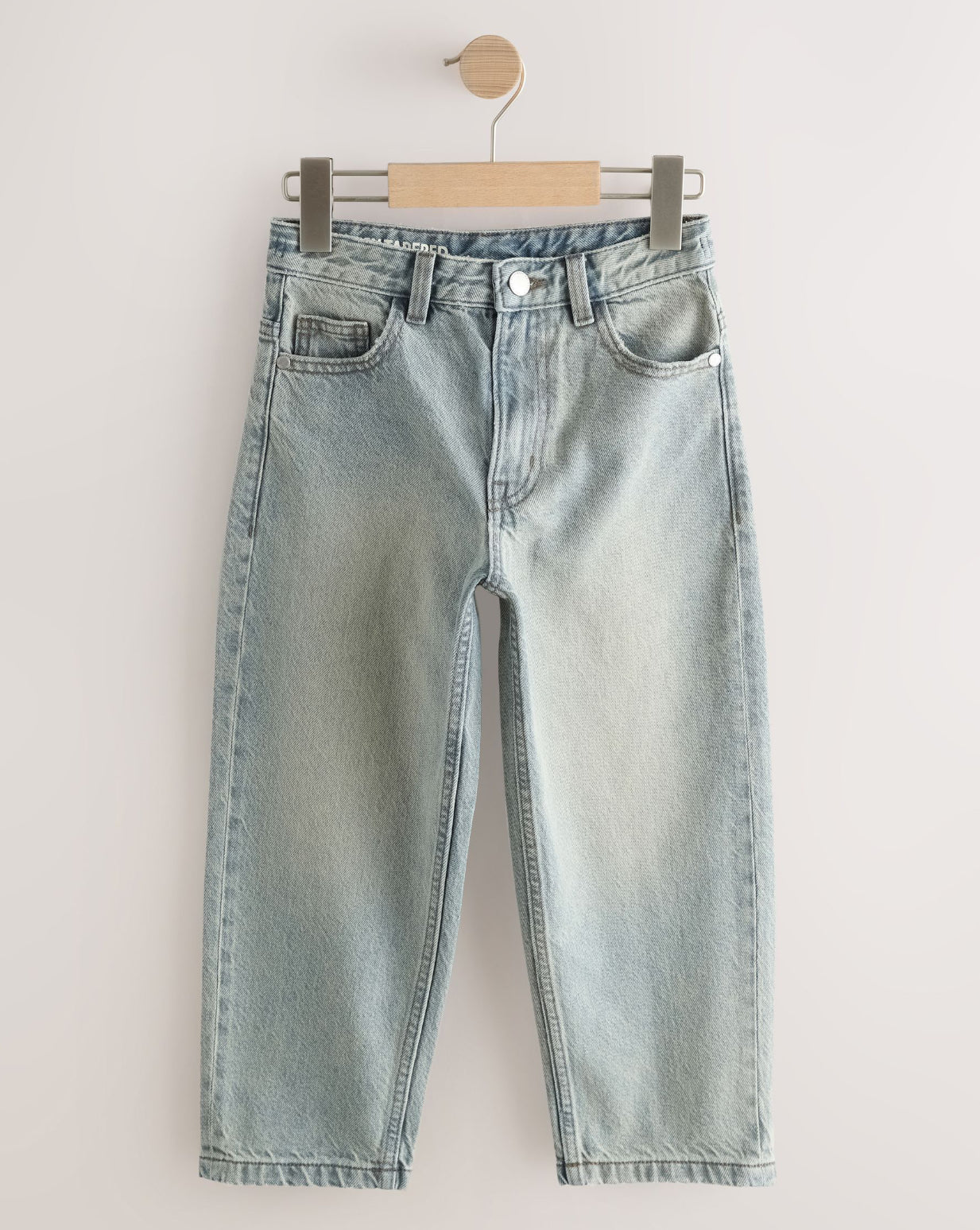 Sand Baggy Tapered Denim Jeans