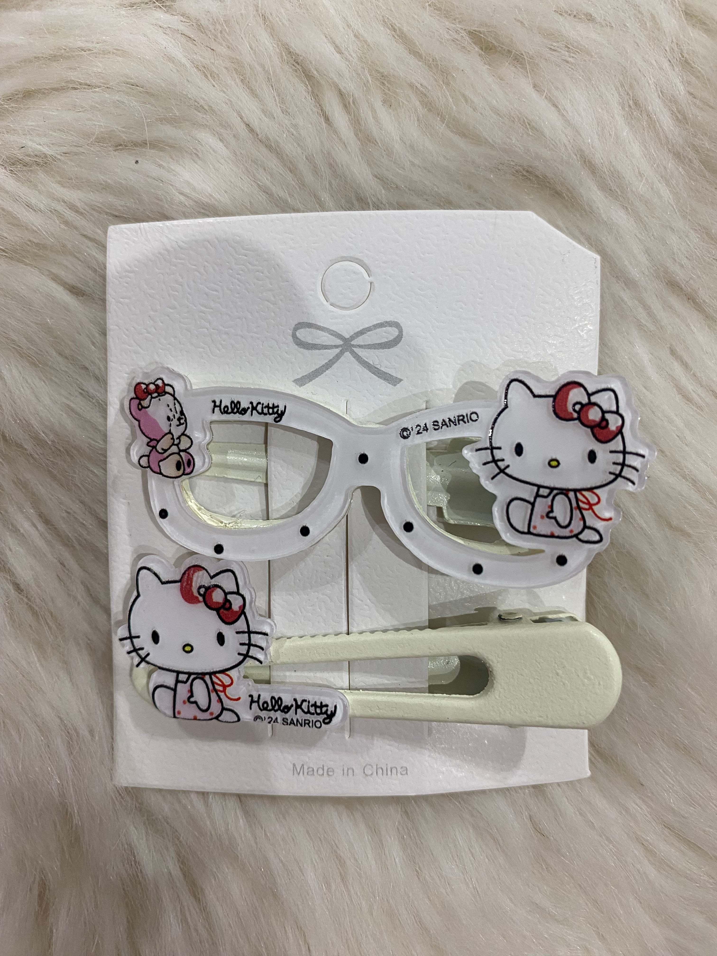 2pcs hello kitty hair clips