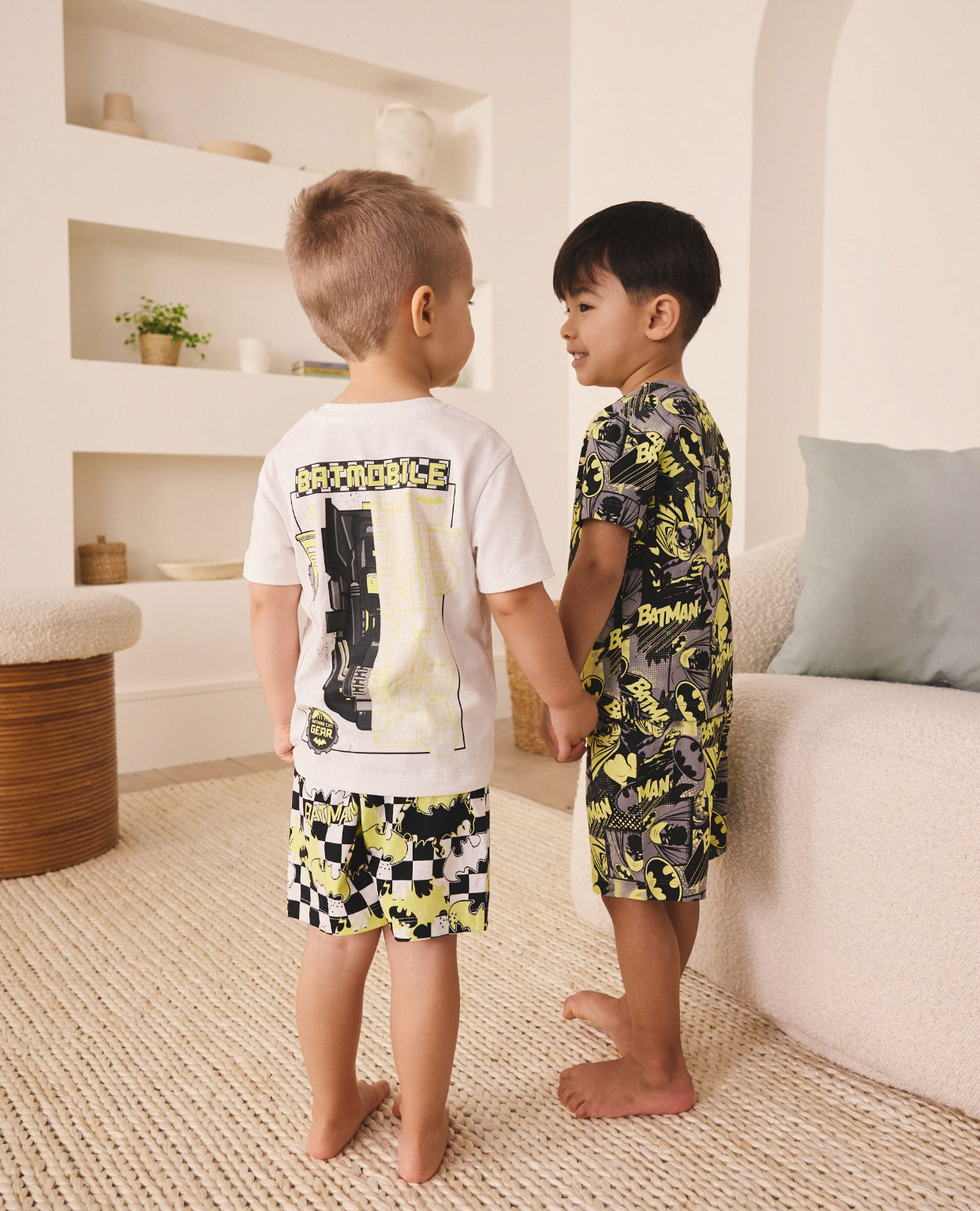 Black/White Batman Short Pyjamas 2 Pack