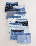 Blue Mini Vehicle Trunks 10 Pack