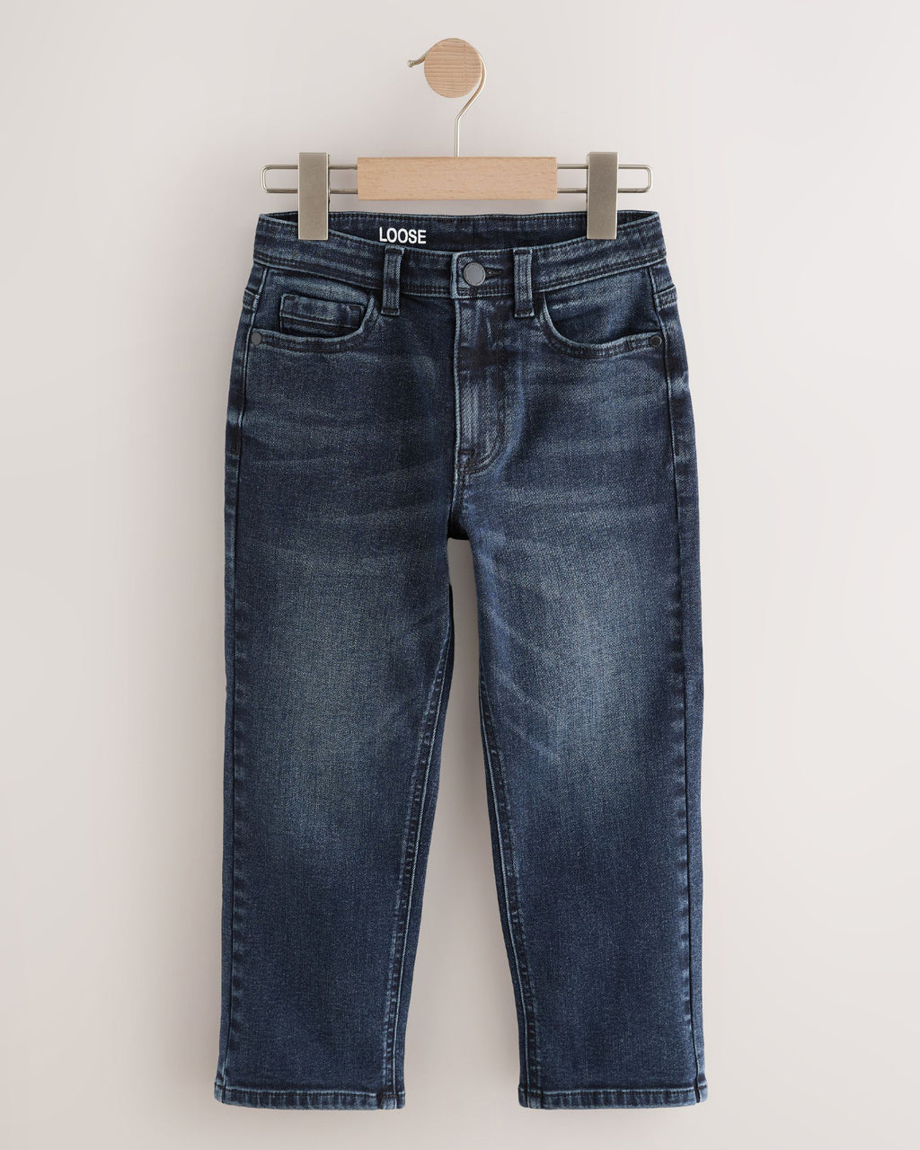 Blue Ink Loose Fit Stretch Jeans