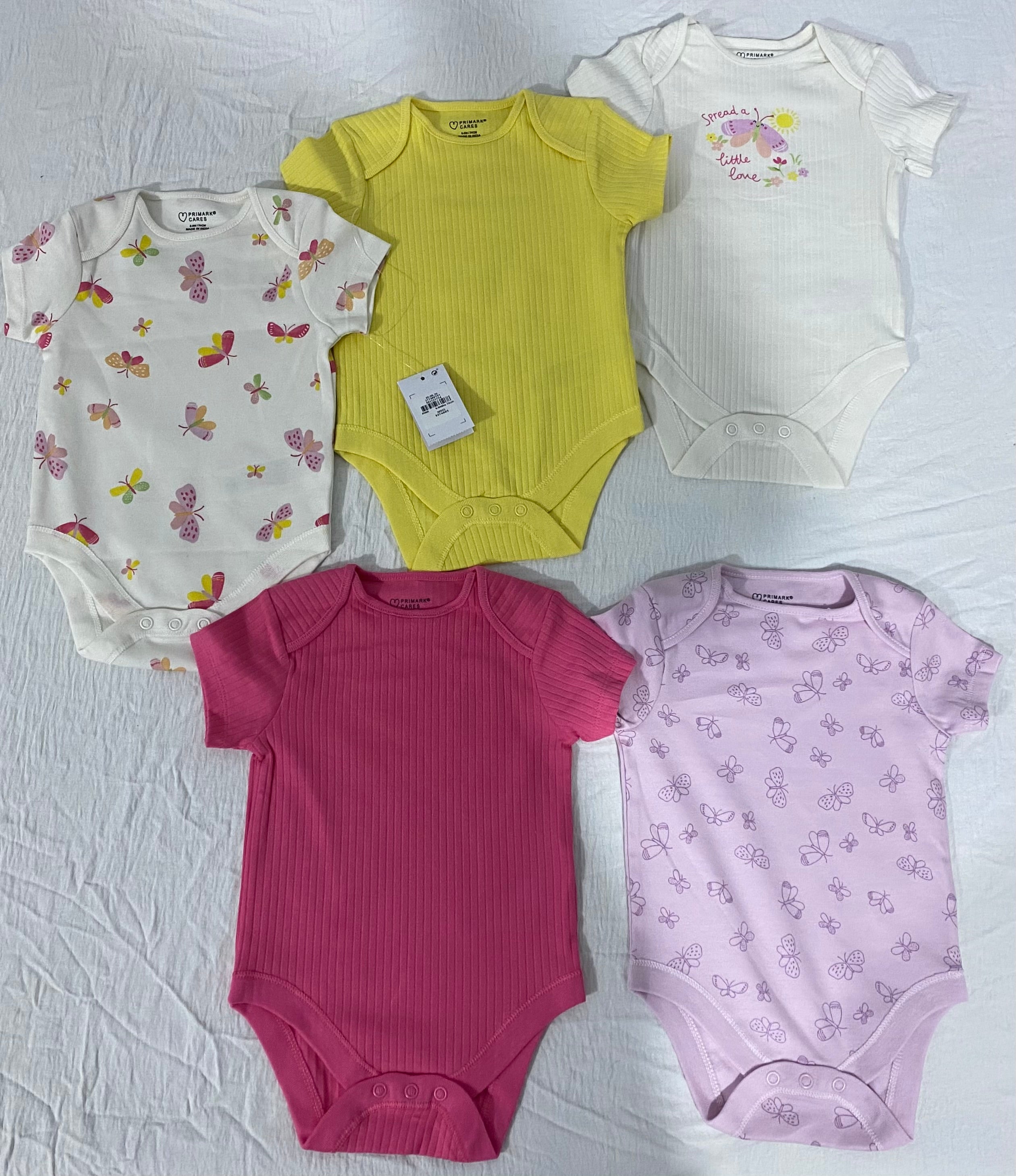 5pcs Baby Girl Bodysuit Set (immediate)