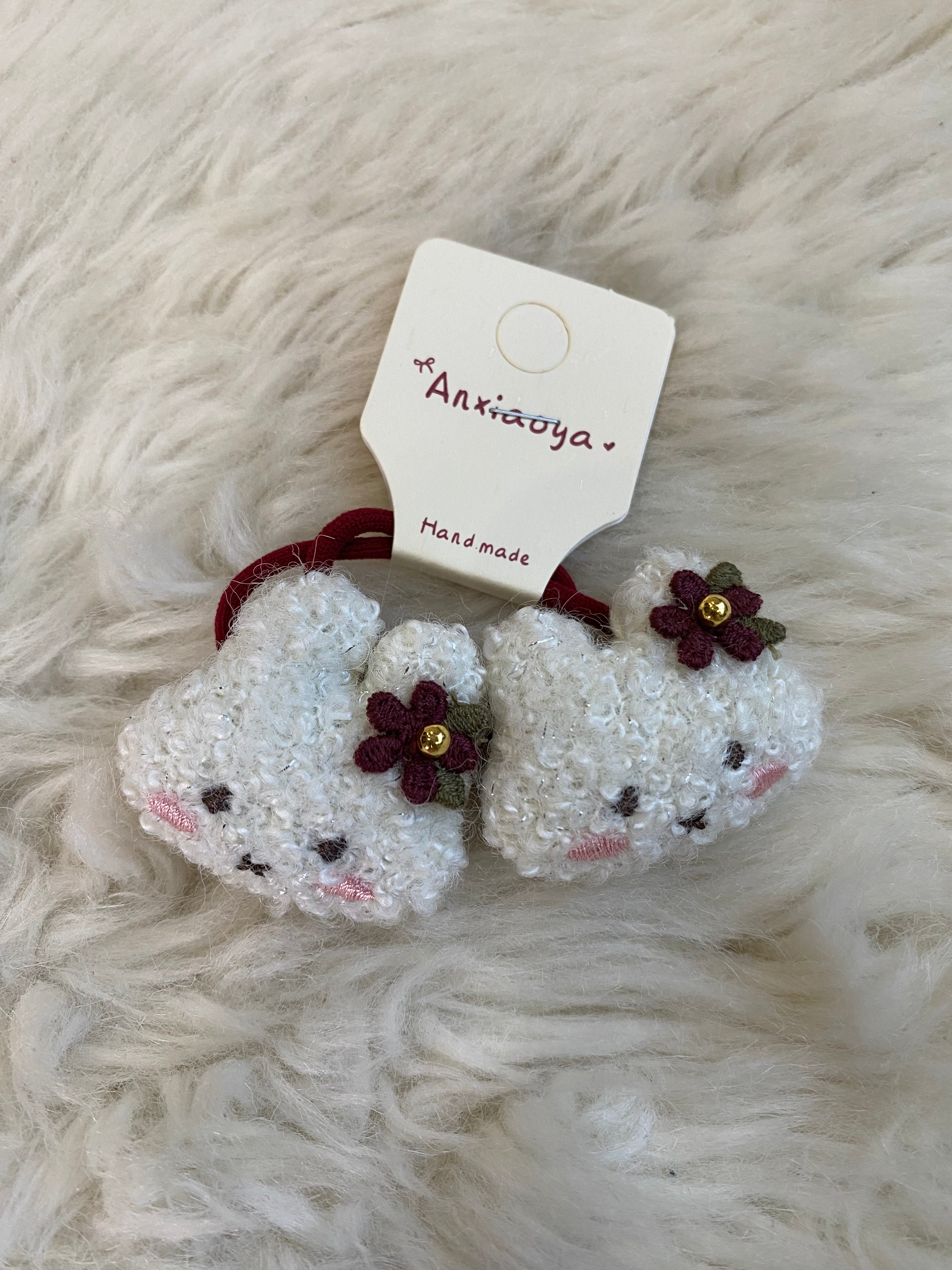 2pcs elastic hair scrunchies