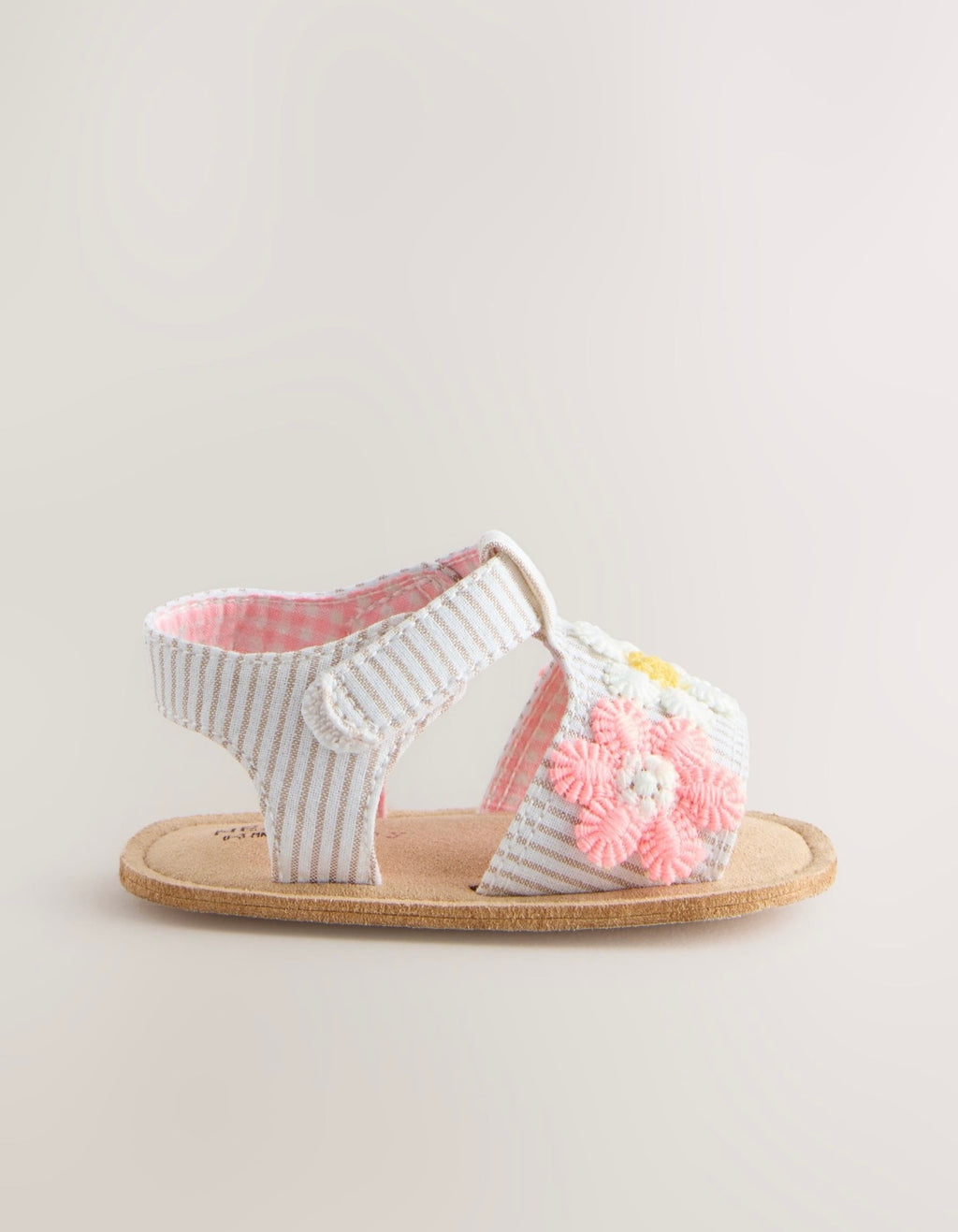 Pink/Neutral Floral Baby Sandals