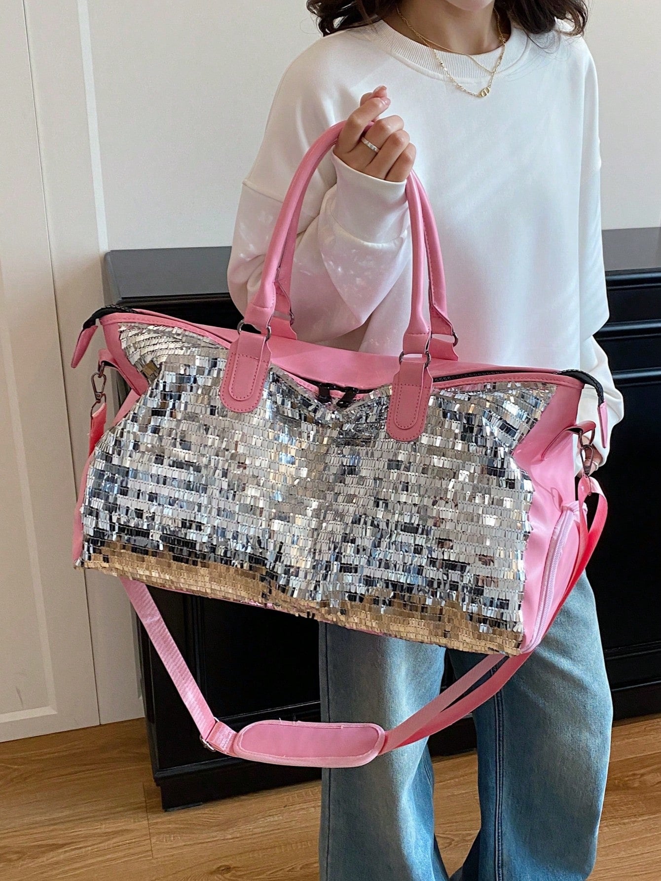 Sequin Travel Duffel Bag (immediate)