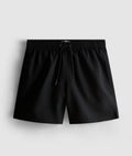 A pair of microfibre swimming shorts with drawstring waistline, and inner mesh