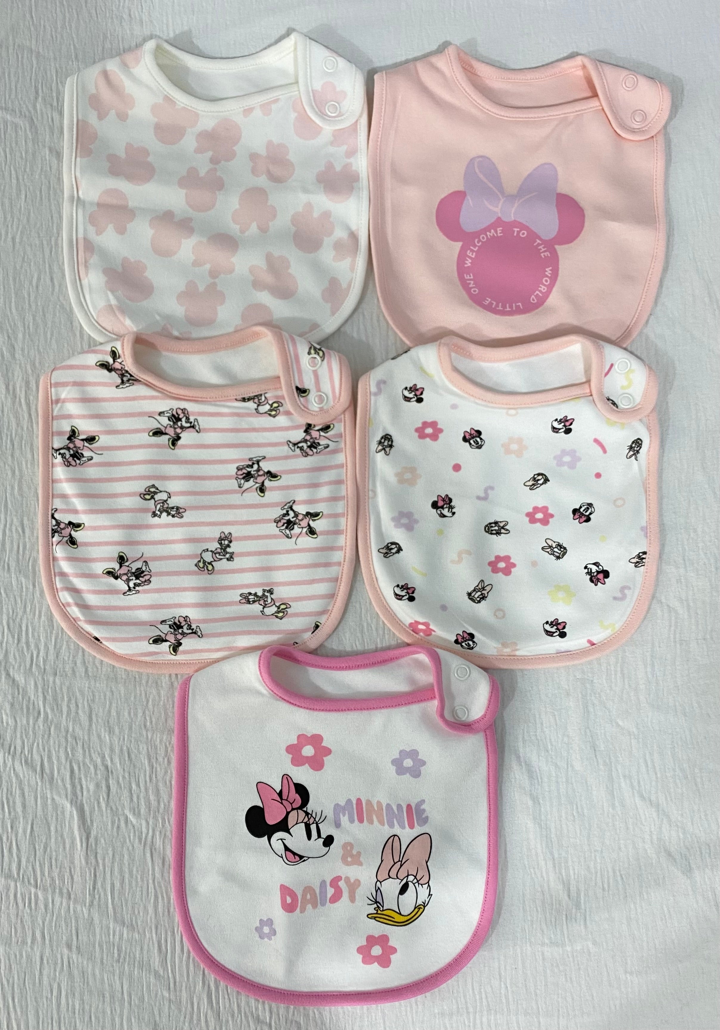 Primark 5Pcs Minnie Mouse Bibs Set (immediate)