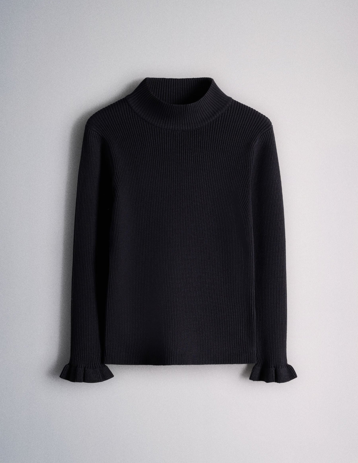The Set 3 Pack Knitted Long Sleeve Roll Neck Rib Jumpers
