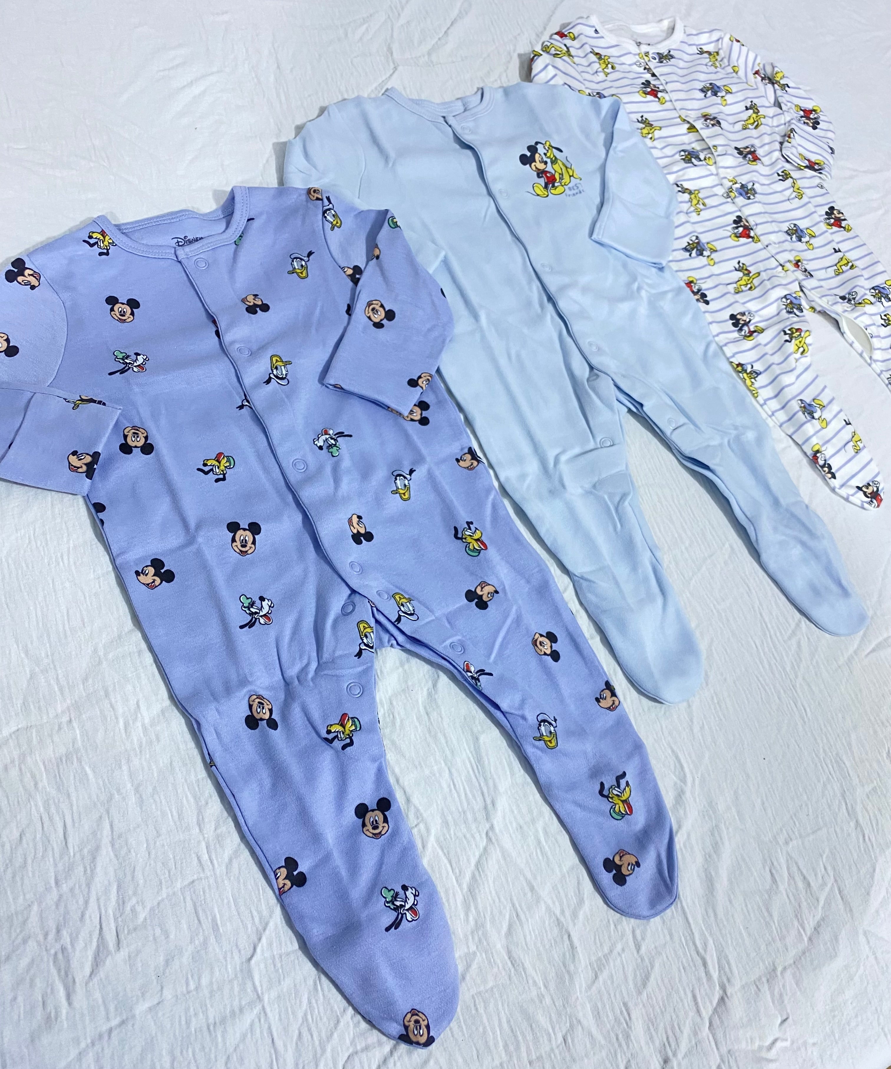 Mickey Mouse 3pack Sleepsuit set (immediate)