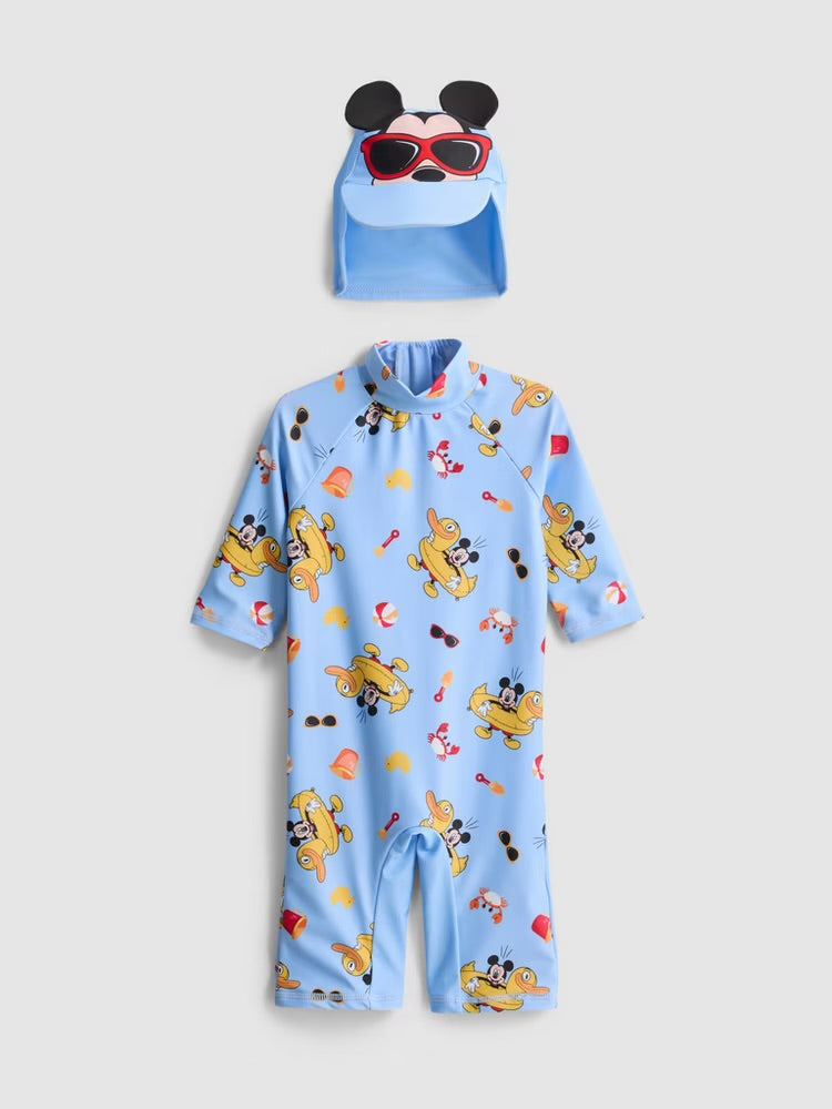 Disney’s Mickey Mouse Swimsuit and Sun Hat Set