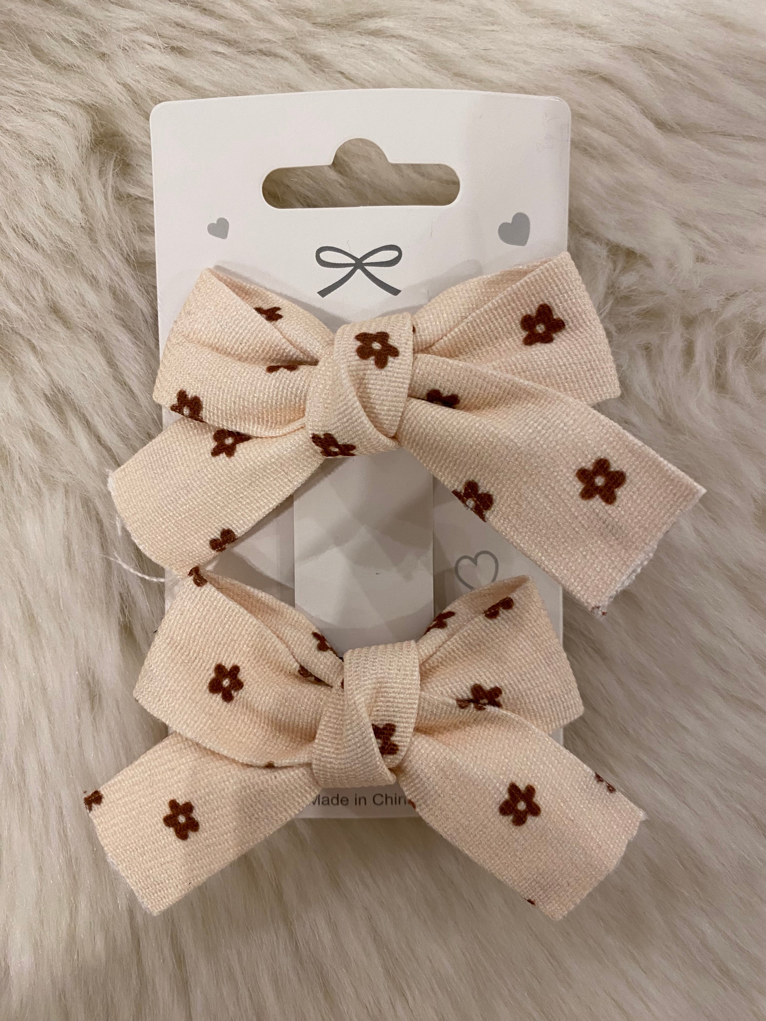 2pcs bow hair clips