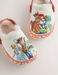 White Toy Story Cosy Lined Slipper Clogs