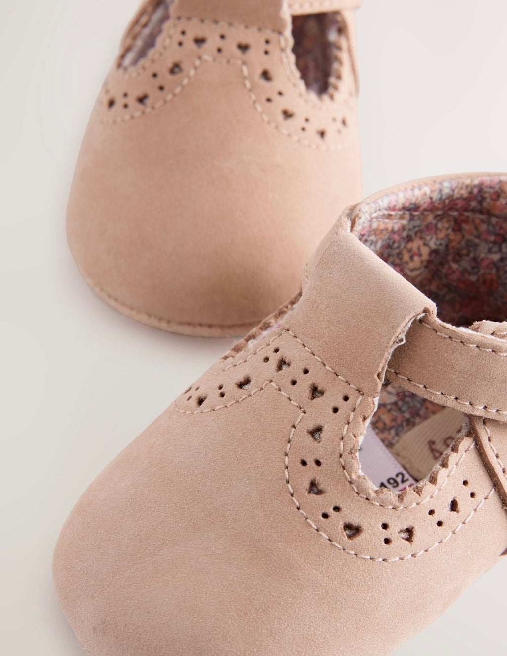 Tan Leather Baby T-Bar Shoes